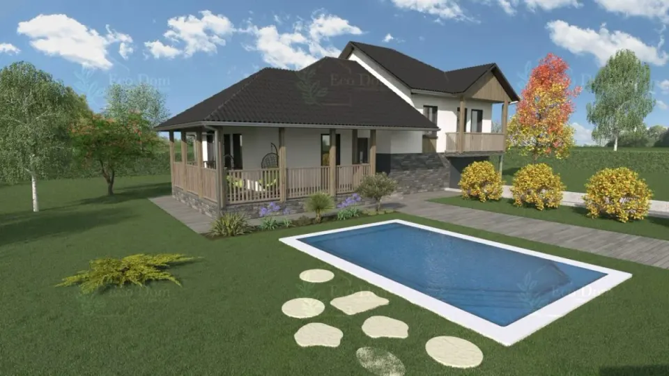 Montažna kuća ECO 110, 127 m², Eco Dom