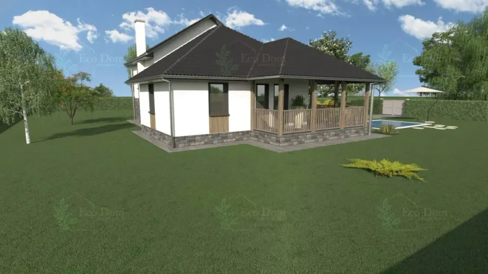 Montažna kuća ECO 110, 127 m², Eco Dom
