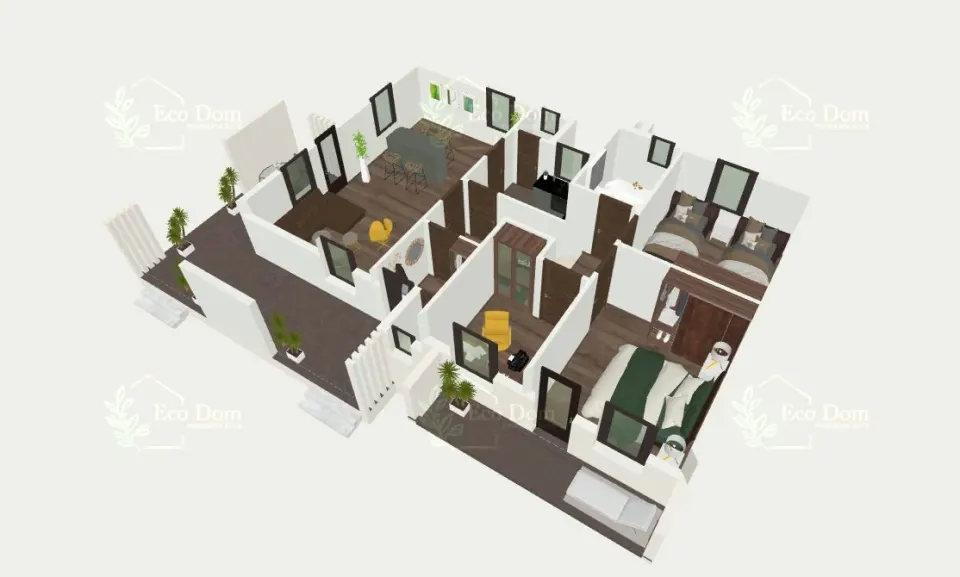 Montažna kuća ECO 125, 126 m², Eco Dom