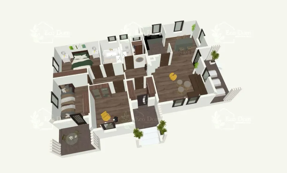 Montažna kuća ECO 147, 148 m², Eco Dom