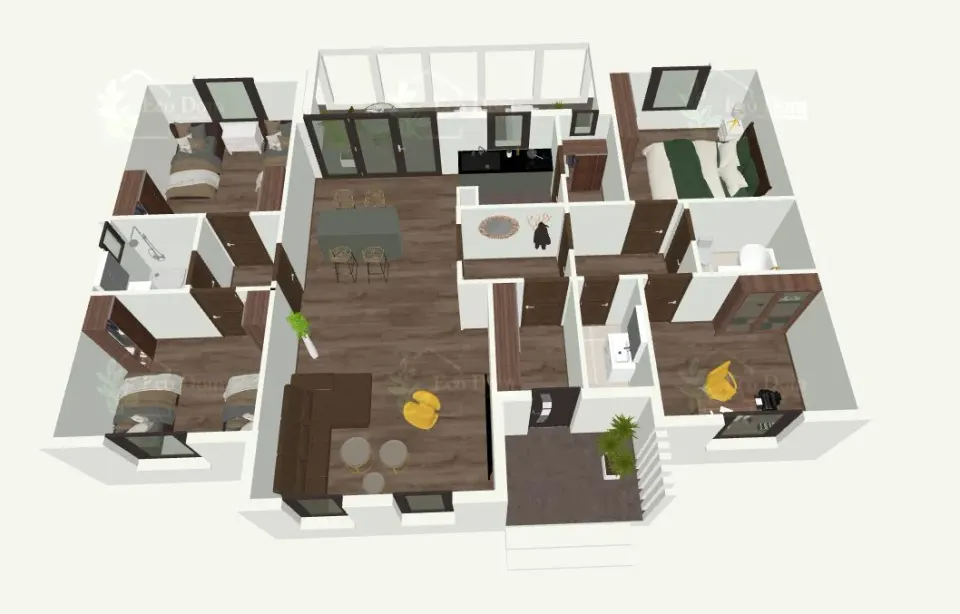 Montažna kuća ECO 154, 154 m², Eco Dom