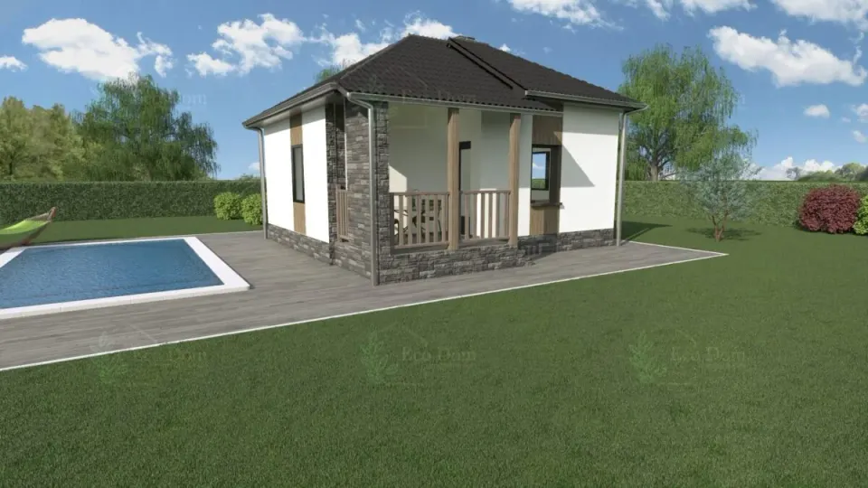 Montažna kuća ECO 44A, 49 m², Eco Dom
