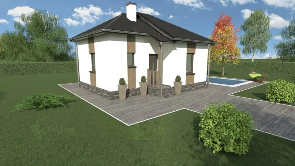Montažna kuća ECO 44A, 49 m², Eco Dom