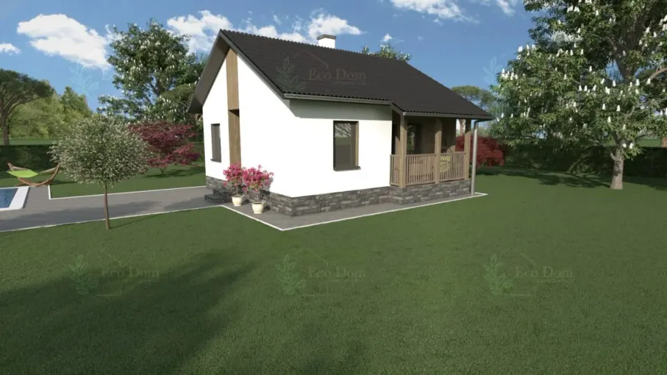 Montažna kuća ECO 52, 57 m², Eco Dom