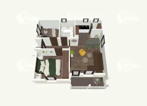 Montažna kuća ECO 52, 57 m², Eco Dom