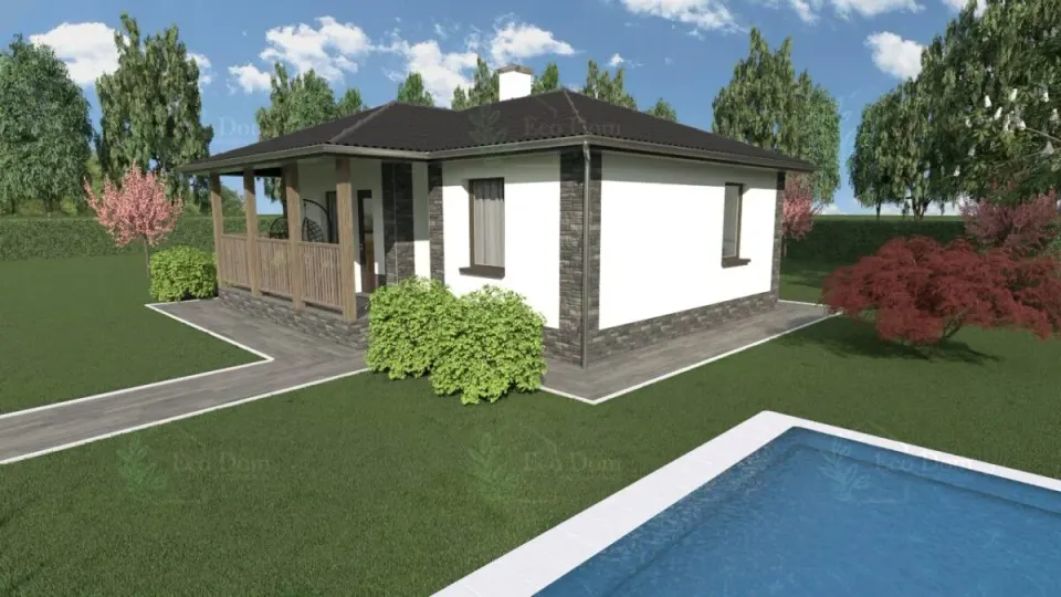 Montažna kuća ECO 57, 63 m², Eco Dom