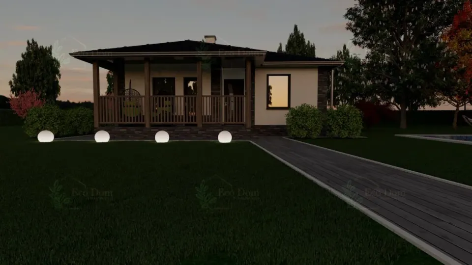 Montažna kuća ECO 57, 63 m², Eco Dom