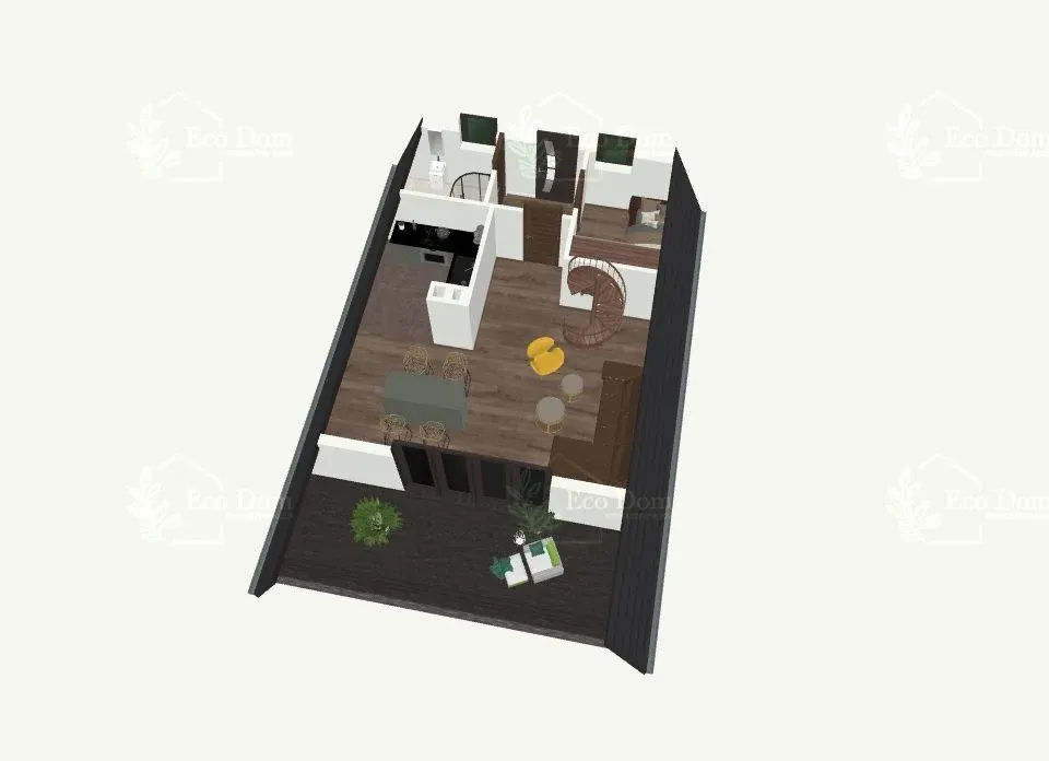 Montažna kuća ECO 64, 104 m², Eco Dom