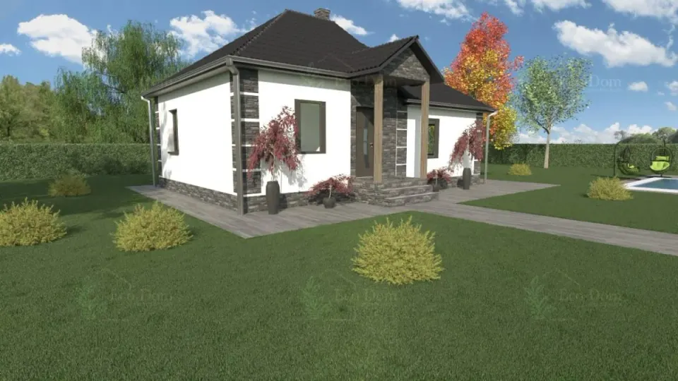 Montažna kuća ECO 68, 76 m², Eco Dom