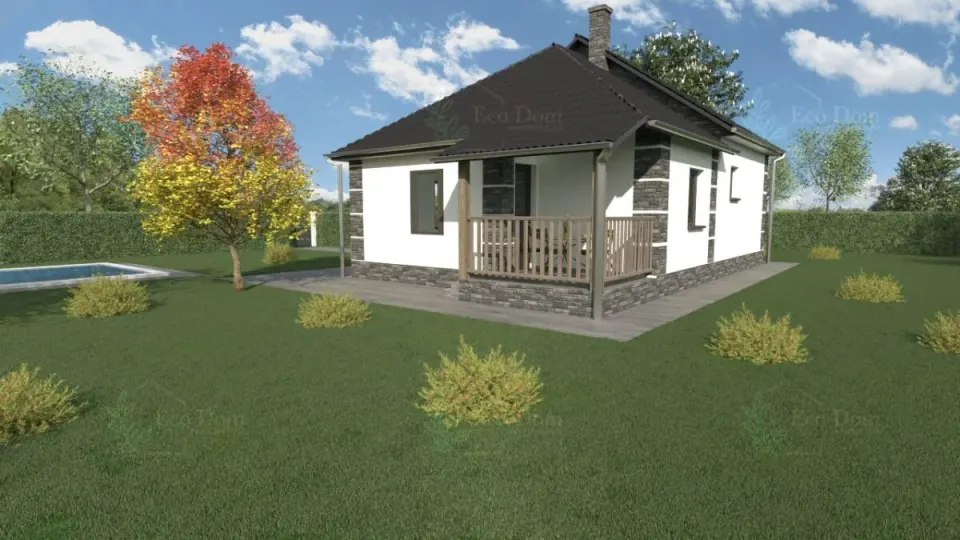 Montažna kuća ECO 68, 76 m², Eco Dom