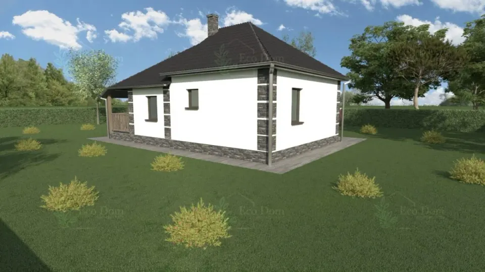 Montažna kuća ECO 68, 76 m², Eco Dom