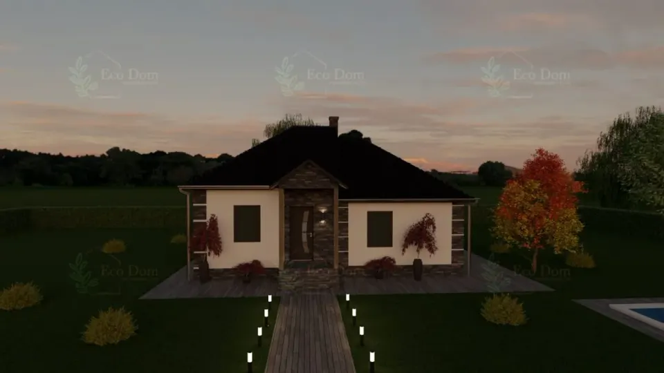 Montažna kuća ECO 68, 76 m², Eco Dom