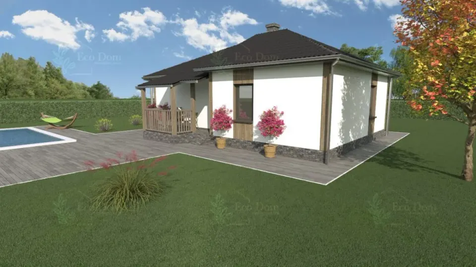 Montažna kuća ECO 81, 92 m², Eco Dom