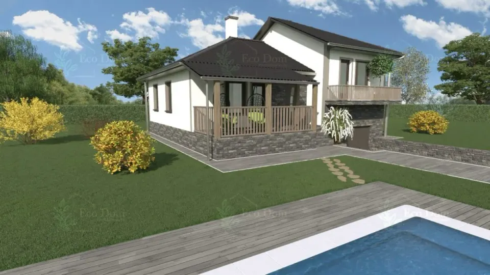 Montažna kuća ECO 86, 98 m², Eco Dom