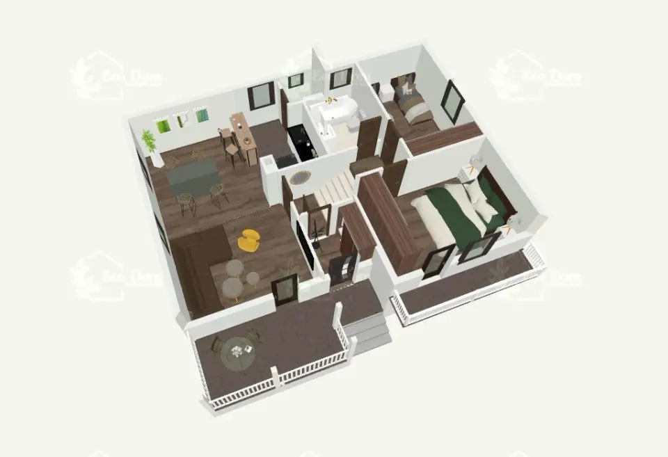 Montažna kuća ECO 86, 98 m², Eco Dom