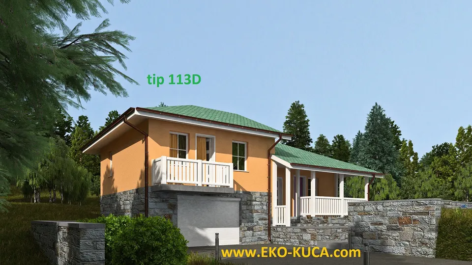 Montažna kuća Tip 113D, 113 m², Eko Kuća