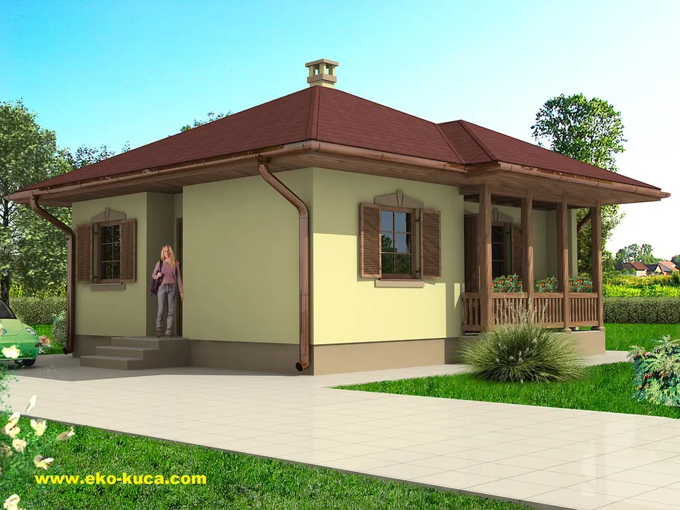 Montažna kuća Tip 55, 55 m², Eko Kuća