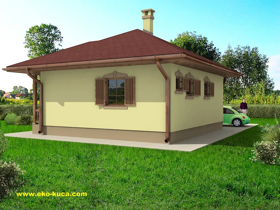 Montažna kuća Tip 55, 55 m², Eko Kuća