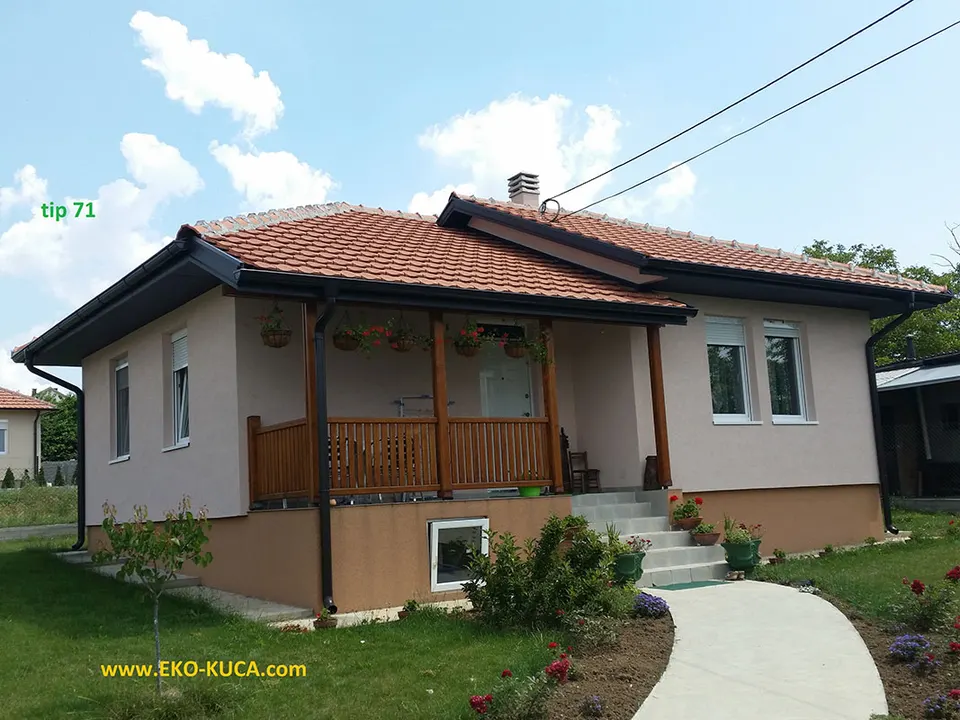 Montažna kuća Tip 71, 71 m², Eko Kuća