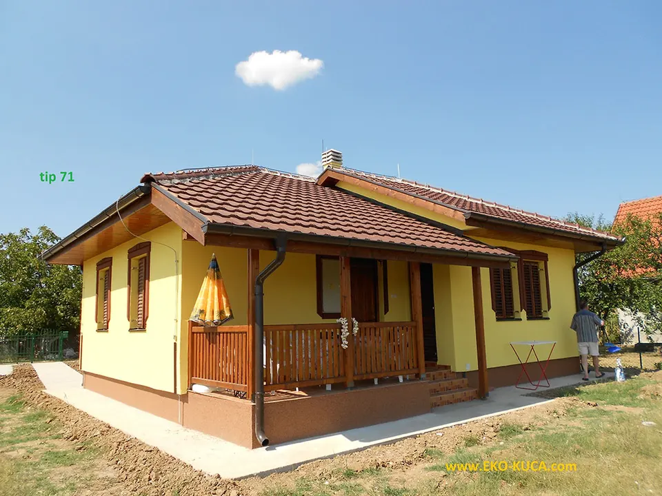 Montažna kuća Tip 71, 71 m², Eko Kuća