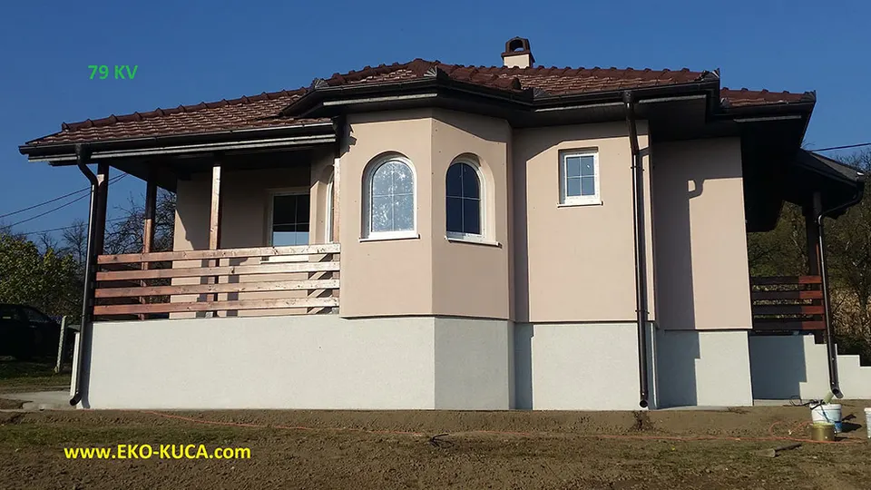 Montažna kuća Tip 79KV, 79 m², Eko Kuća