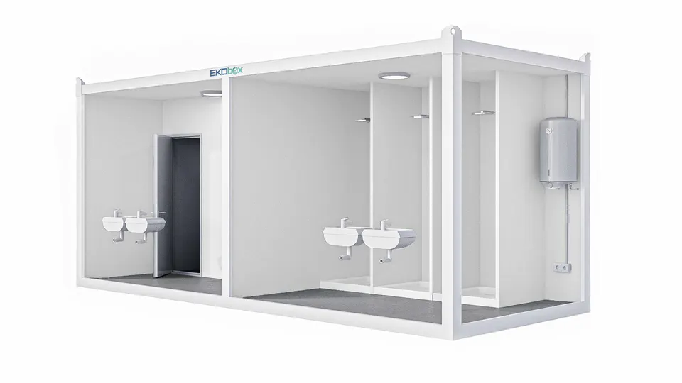 Монтажна куќа Sanitarni kontejner, 12 m², EKOBOX