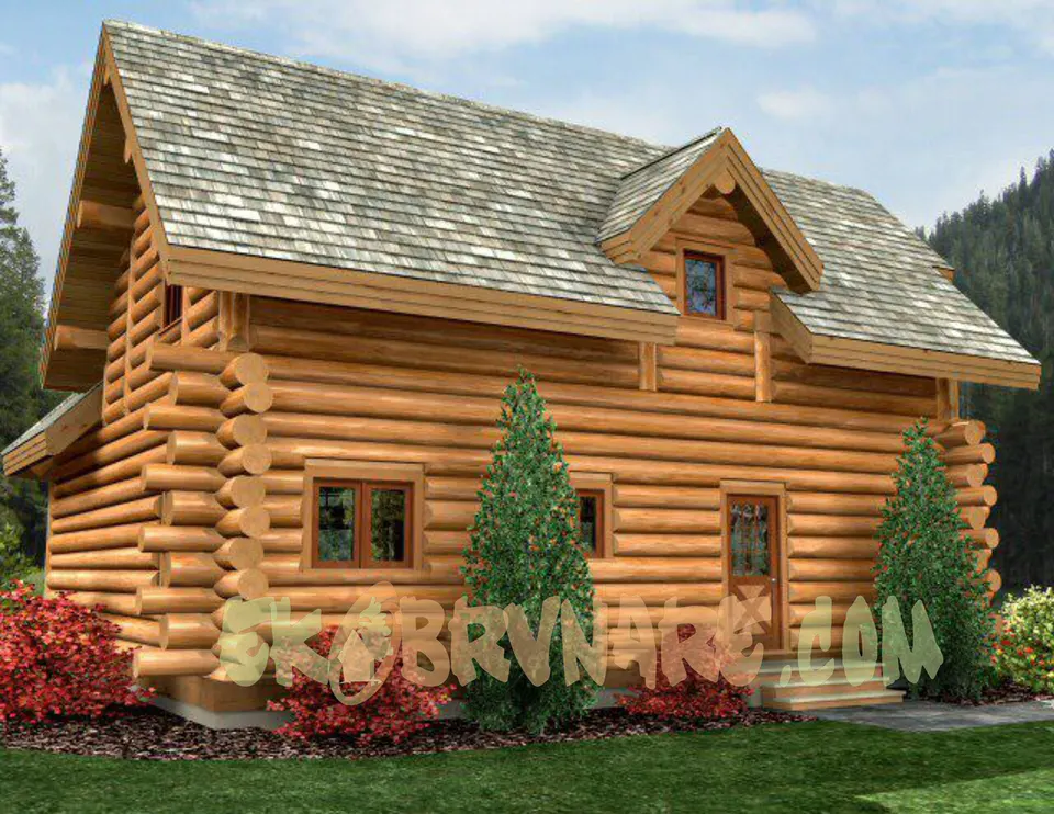 Montažna kuća Brvnara EBB01, 60 m², Ekobrvnare