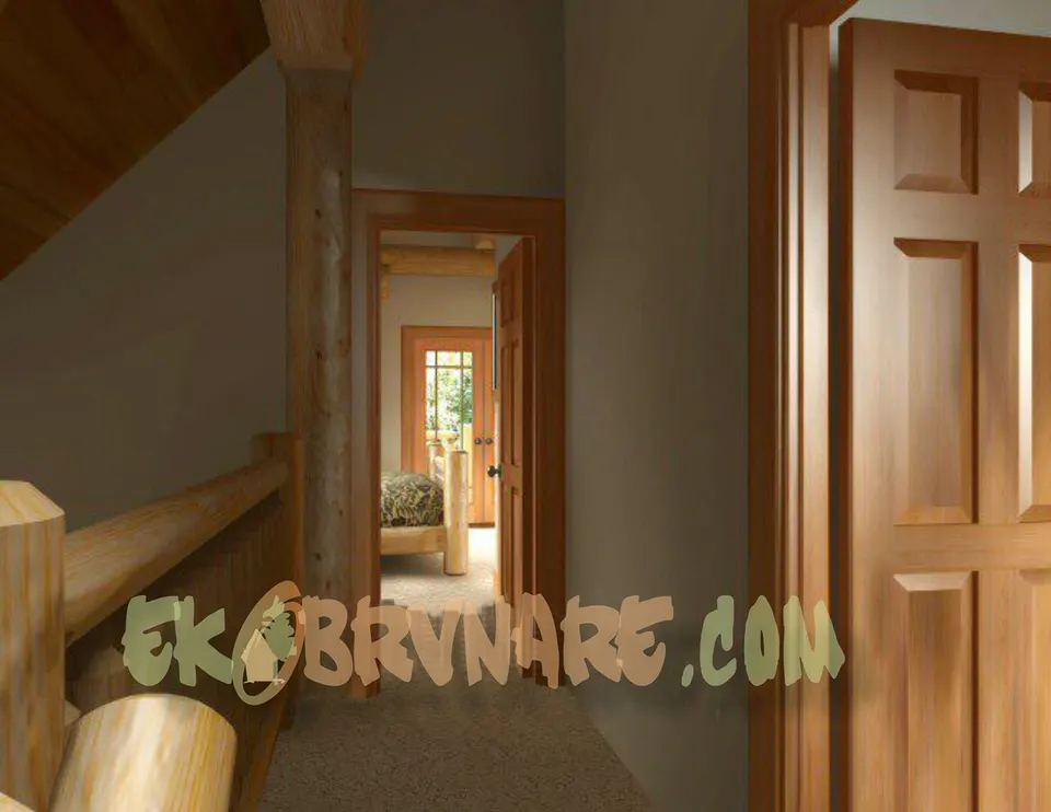Montažna kuća Brvnara EBB01, 60 m², Ekobrvnare