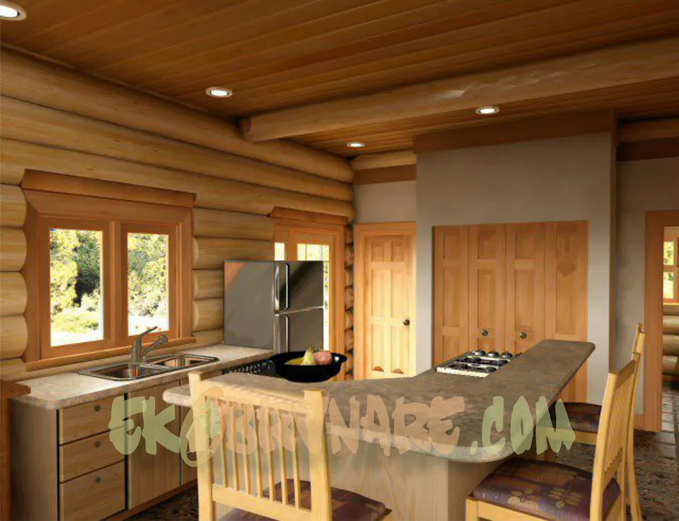 Montažna kuća Brvnara EBB02, 60 m², Ekobrvnare