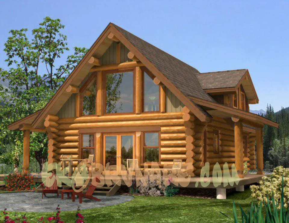Montažna kuća Brvnara EBB05, 60 m², Ekobrvnare
