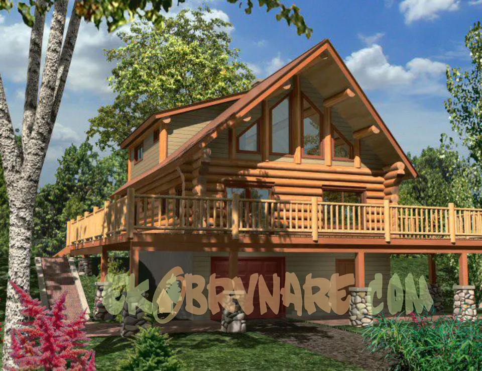 Montažna kuća Brvnara EBB07, 60 m², Ekobrvnare