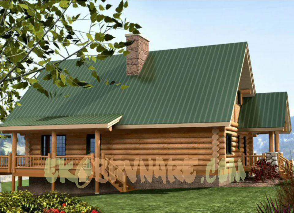 Montažna kuća Brvnara EBB10, 60 m², Ekobrvnare