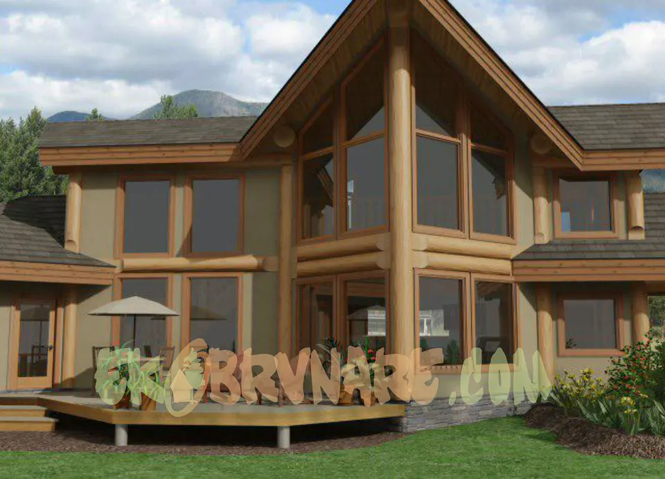 Montažna kuća Brvnara EBB16, 60 m², Ekobrvnare