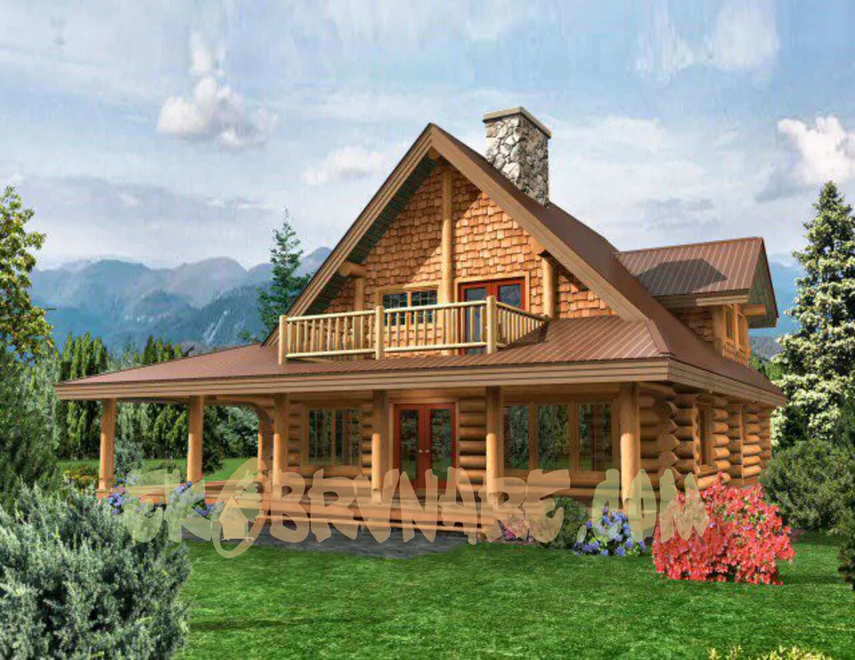 Montažna kuća Brvnara EBB17, 60 m², Ekobrvnare