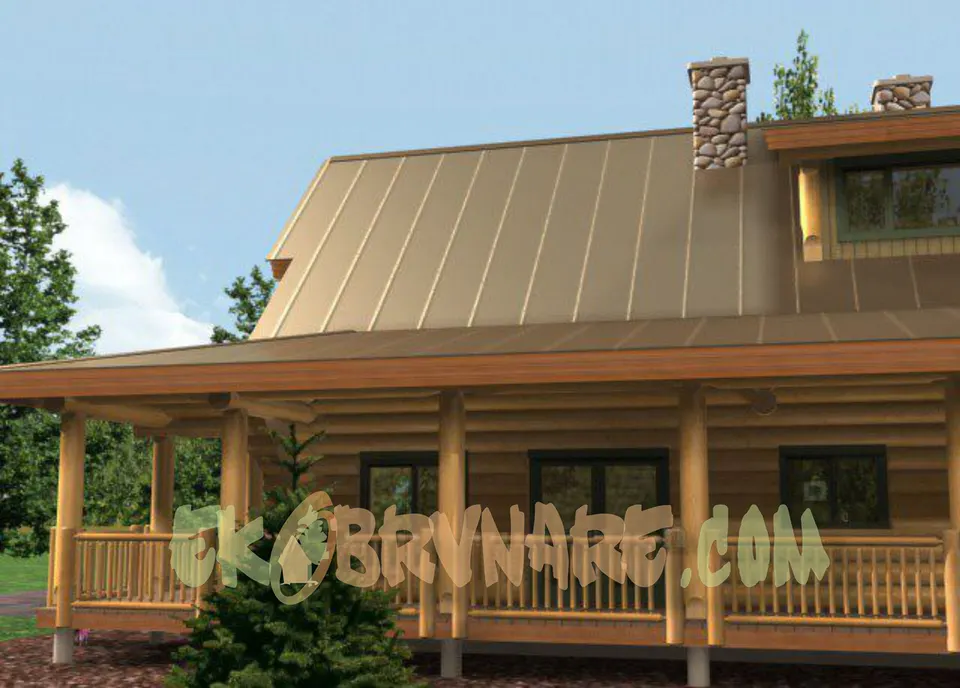 Montažna kuća Brvnara EBB18, 60 m², Ekobrvnare