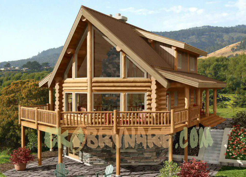 Montažna kuća Brvnara EBB19, 60 m², Ekobrvnare