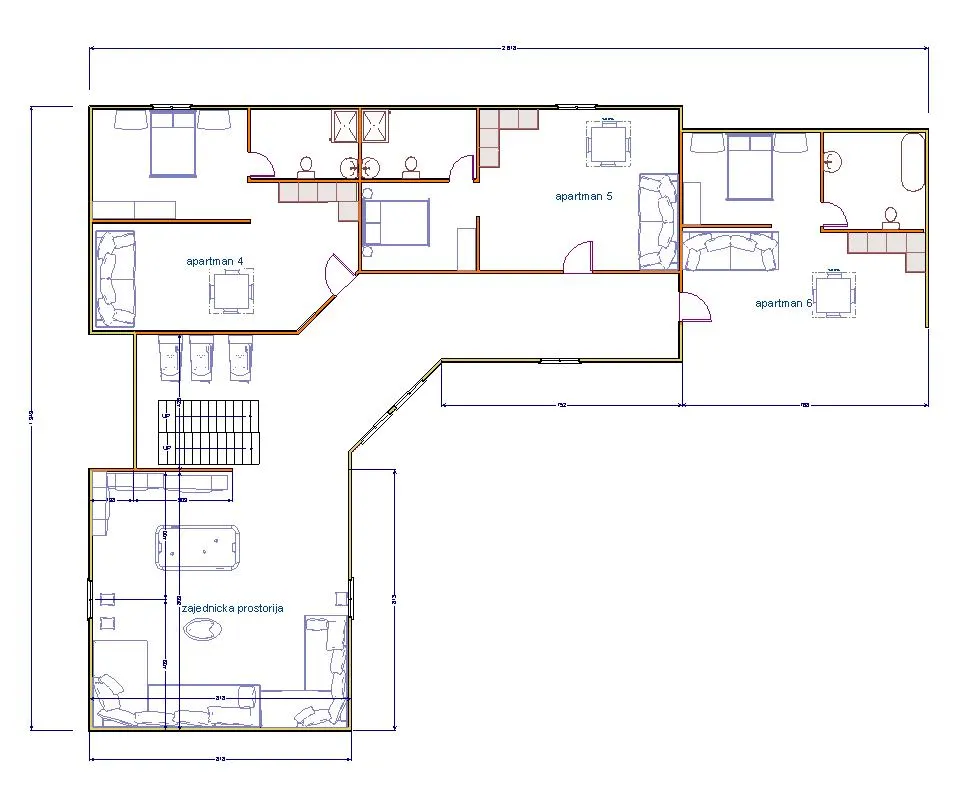 Montažna kuća Brvnara EBB20, 60 m², Ekobrvnare
