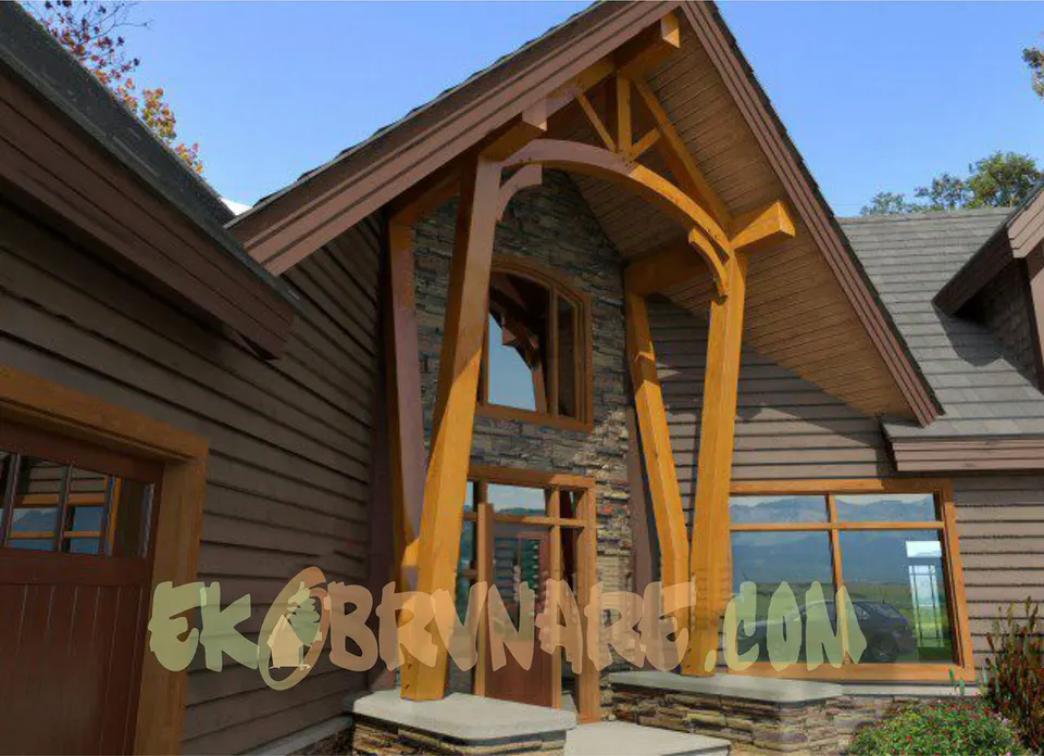 Montažna kuća Brvnara EBB20, 60 m², Ekobrvnare