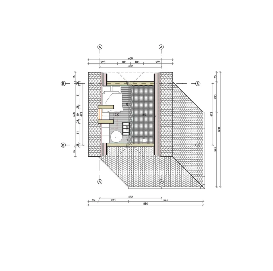 Montažna kuća Tipski projekat Objekat 5, 100 m², Etno Gajevi (Etno-Drvo Užice)