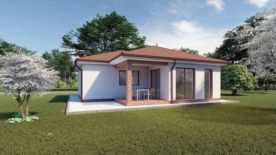 Montažna kuća Katalog prizemnice, 100 m², FLEX-Fertighaus