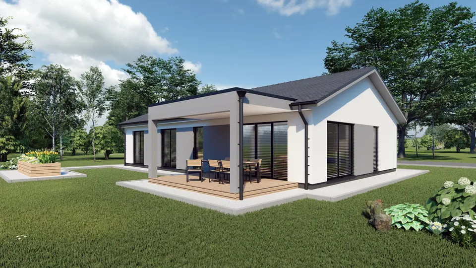 Montažna kuća Katalog prizemnice, 100 m², FLEX-Fertighaus