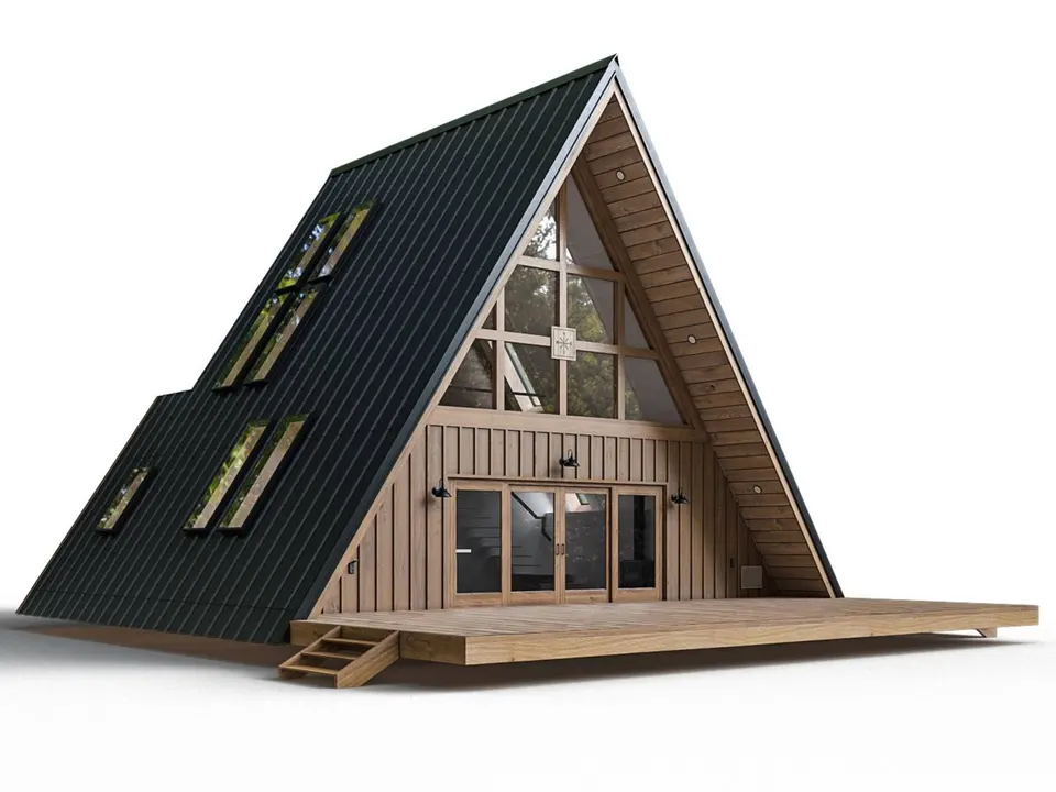 Montažna kuća A-Frame, 138 m², Forest Work