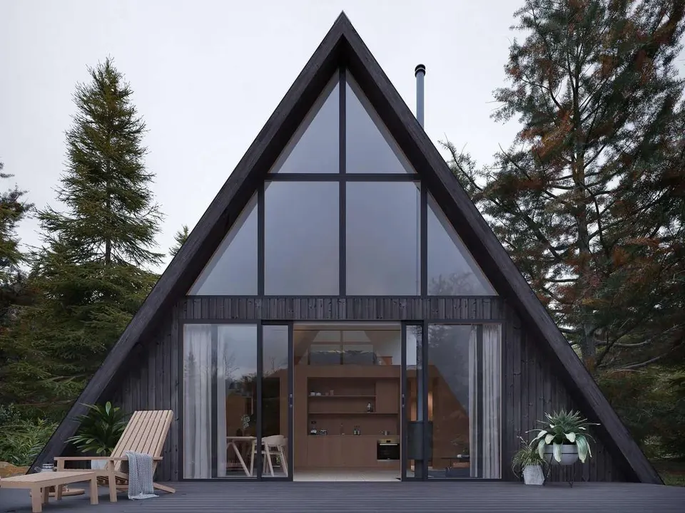 Montažna kuća A-Frame, 138 m², Forest Work