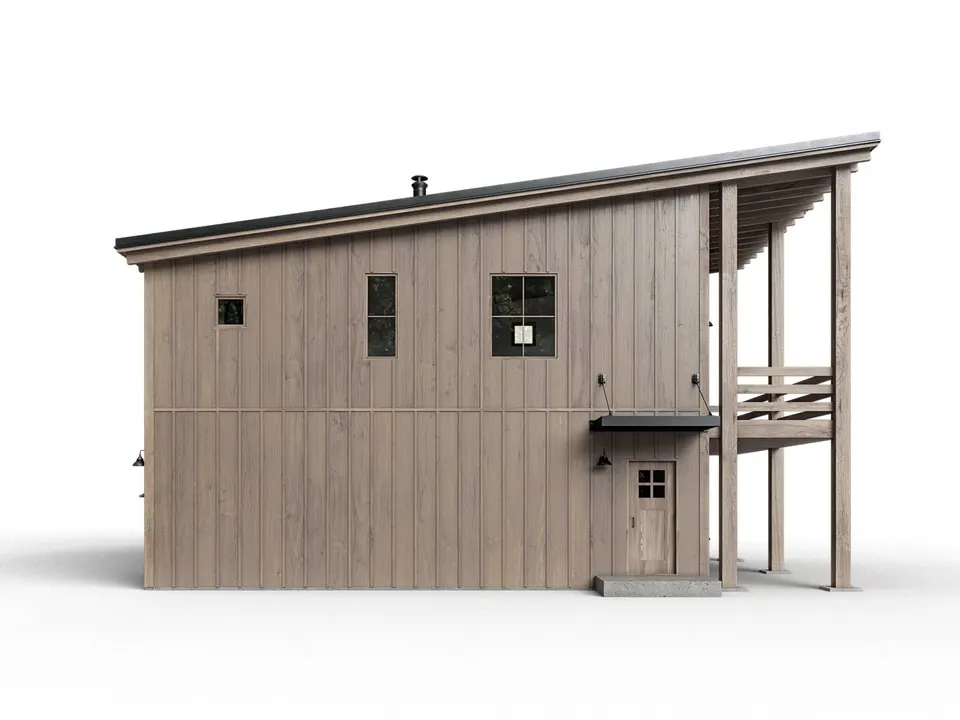 Montažna kuća A-Frame Addon, 76 m², Forest Work