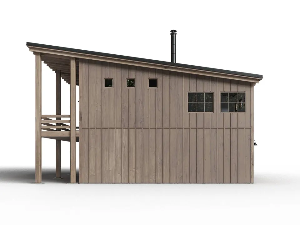 Montažna kuća A-Frame Addon, 76 m², Forest Work