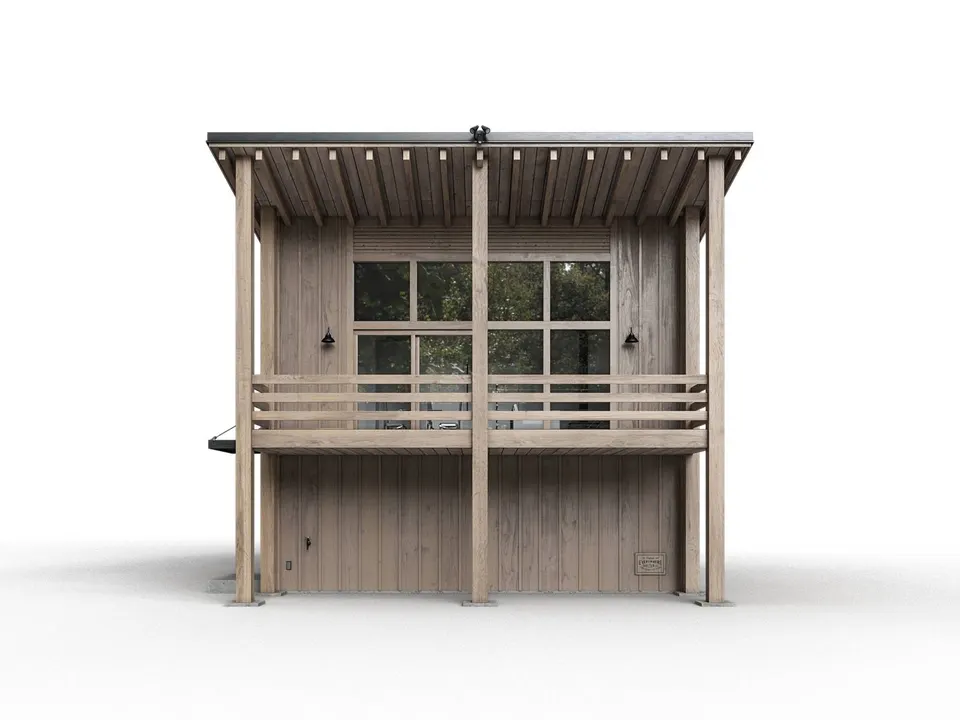 Montažna kuća A-Frame Addon, 76 m², Forest Work