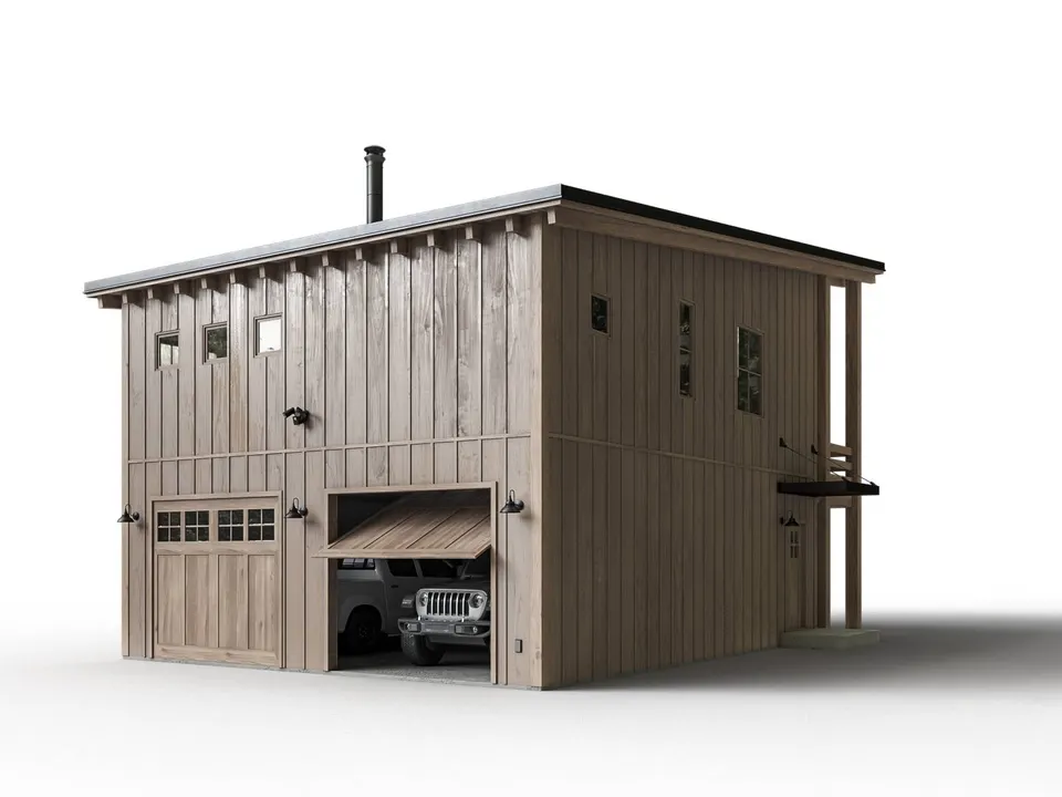 Montažna kuća A-Frame Addon, 76 m², Forest Work