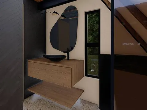 Montažna kuća A-Frame Economic, 43 m², Forest Work