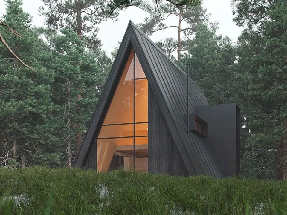 Montažna kuća A-Frame Hol, 65 m², Forest Work