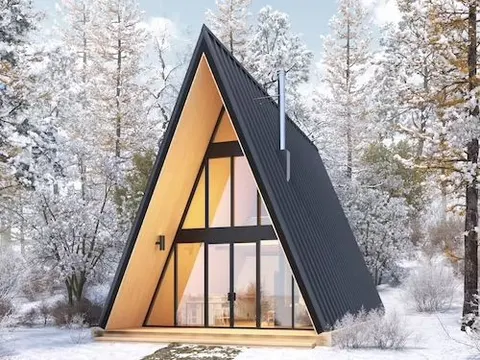 Montažna kuća A-Frame Hol, 65 m², Forest Work